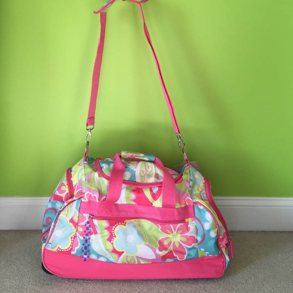COPY - Floral duffle bag/ carry on suitcase